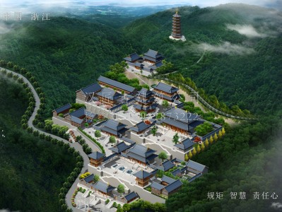 漳州龙王寺古建规划设计布局图