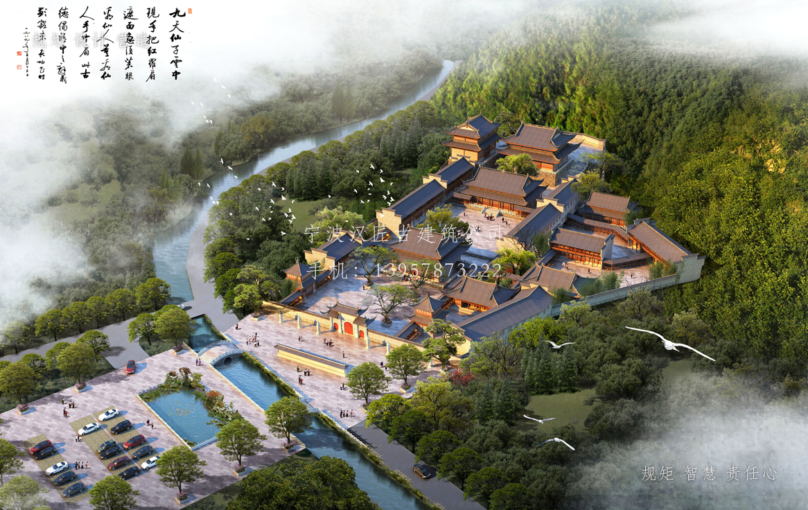 漳州资教寺总体建筑规划方案图